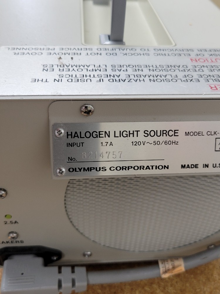 Olympus CLK-4 Endoscopic Halogen Light Source as pictured working nice condition