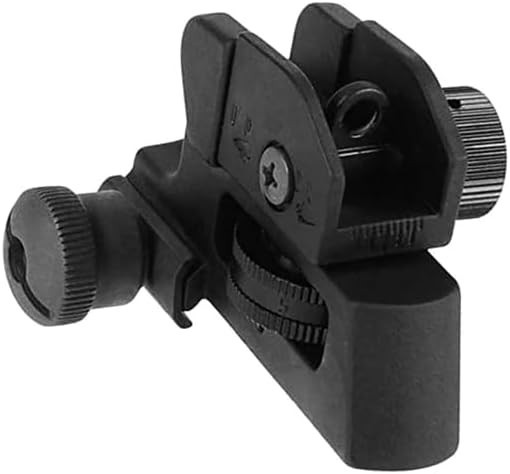 Slim Fixed Rear Iron Sightt for A2 Compatible Rifle, Airsoft