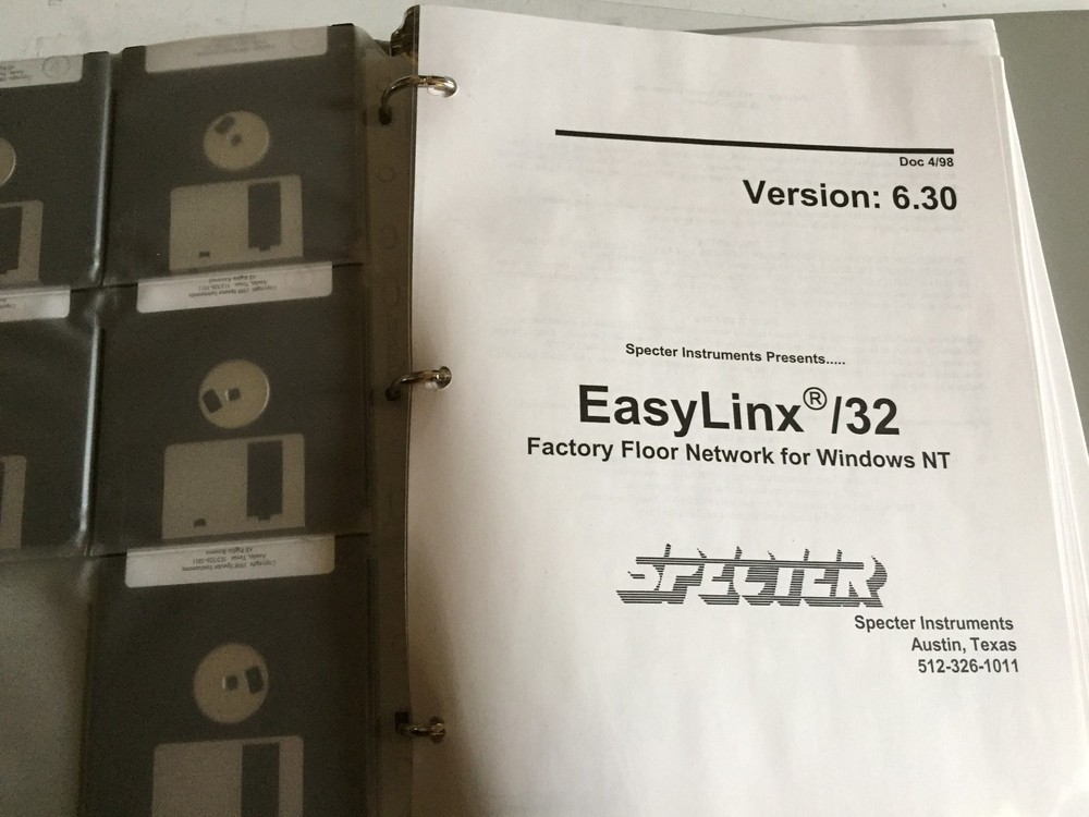 SPECTER 681dde-net/32,601DDENET32 SOFTWARE EASYLINX/32 VERSION 6.30 DISK,BA