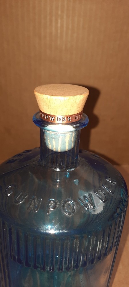 Bottle Gunpowder Irish Gin Empty No Label