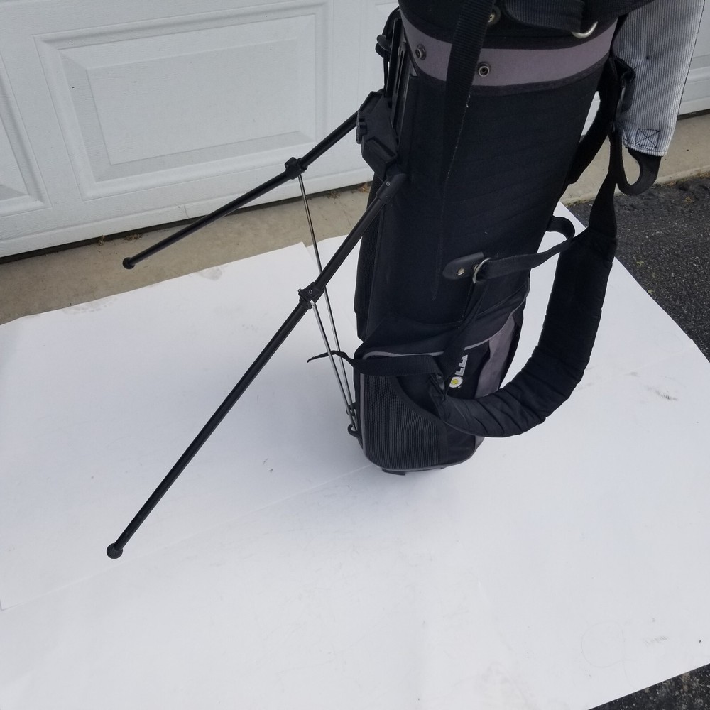 IZZO Stand Carry Golf Bag Black 3 Way Divider