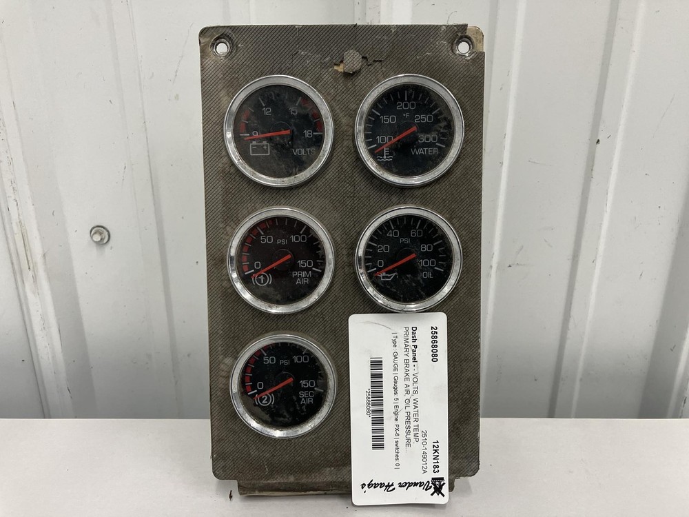 2008-2027 Kenworth T370 GAUGE Dash Panel - Used