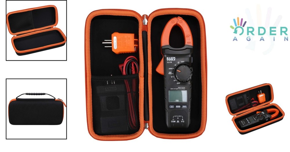 Hard Storage Case for Klein Tools Digital Clamp Meter EVA PU Protectory