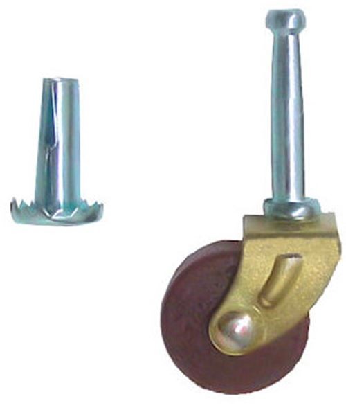 Solid Wood Caster 1-1/4"