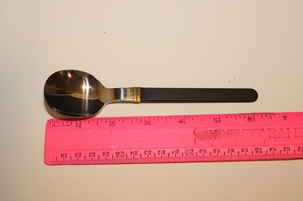 Sasaki Rigadin Matte Black Teaspoon 6 1/4"