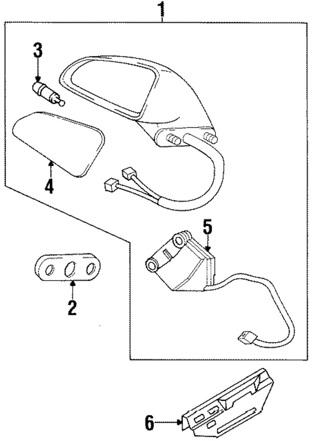 Genuine GM Mirror Reinforced 25542874