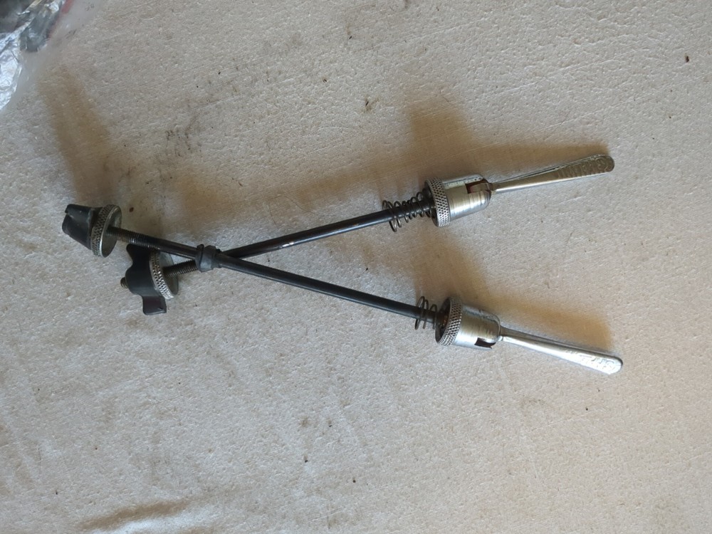 Vintage Simplex Quick Release Skewer Set Front And Rear