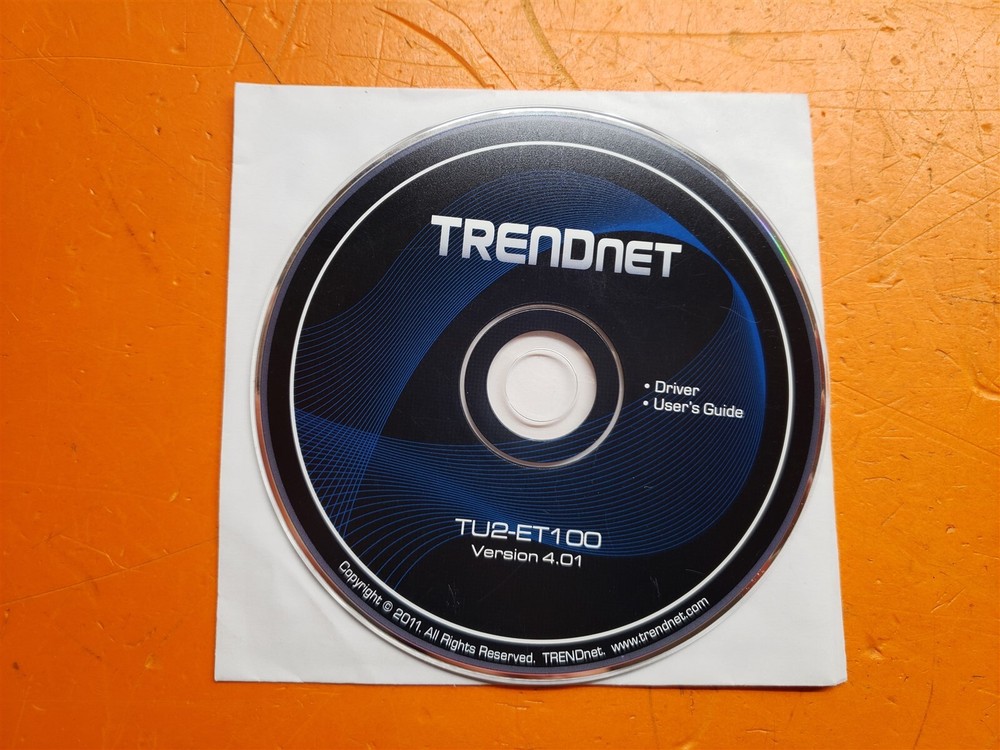 ⭐️⭐️⭐️⭐️⭐️ Trendnet TU2-ET100 Driver & User Guide CD Disc