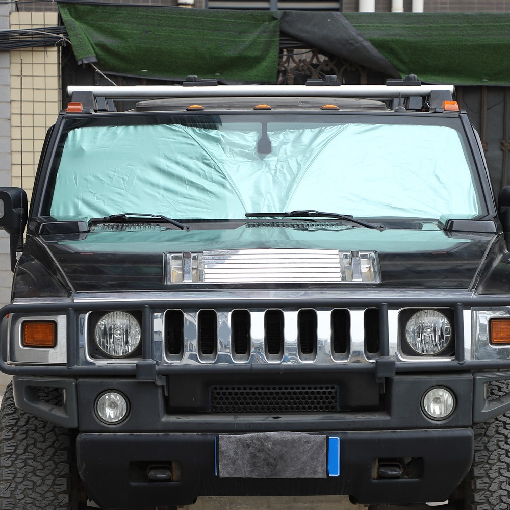 windshield Foldable sun shade & Storage Bag Custom Fits 2003-2007 Hummer H2