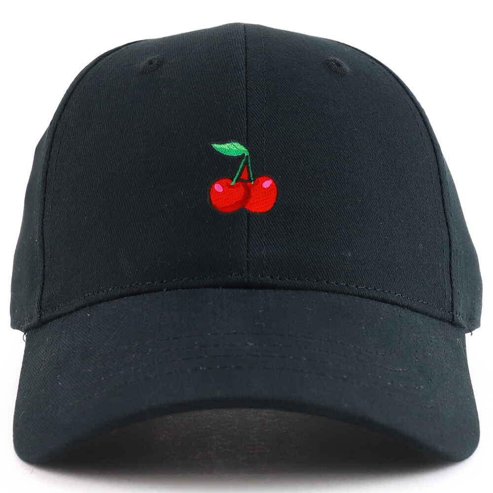 Cherry Patch Youth Size Cotton Structured Baseball Cap - FREE SHIPPING