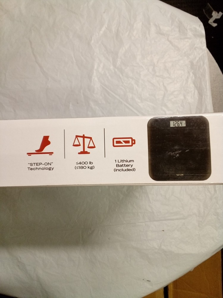 TAYLOR Digital Scale (BLACK) Lithium Battery Included