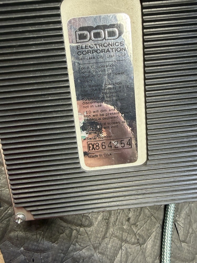 Digitech DOD PDS 1002 Two Second Digital Delay Electric Guitar Effect Pedal