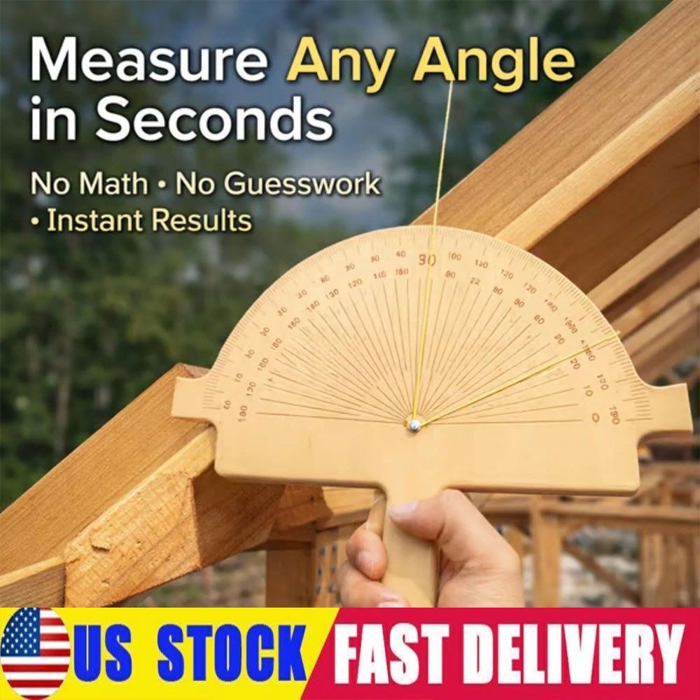 Wooden Angle Finder Tool – Precision String Line Angle Finder US