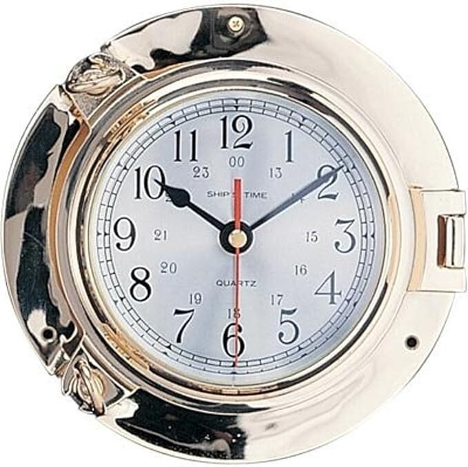 Nautical Wall Decor Solid Brass Porthole Wall Clock Nautical Wall Clock
