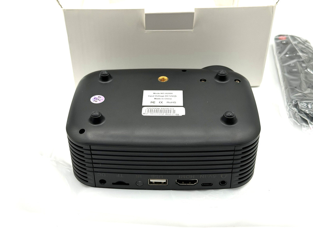 Transjee A2000 Mini Projector Black Portable Home Theater Projector - Open Box
