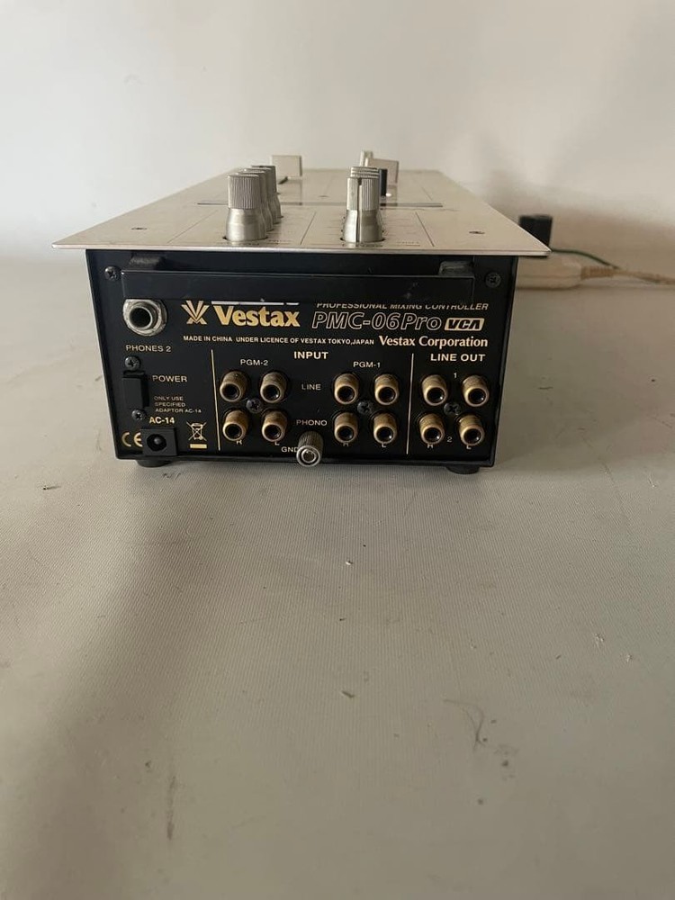Vestax PMC-06 Pro DJ Mixer Controller All Function Only Main Unit Unchecked