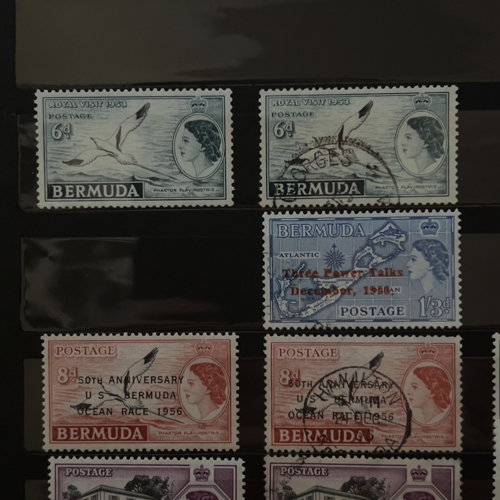 NICE BERMUDA MINT AND USED STAMPS LOT, HAMILTON, OVERPRINTS, SHIELDS & MORE