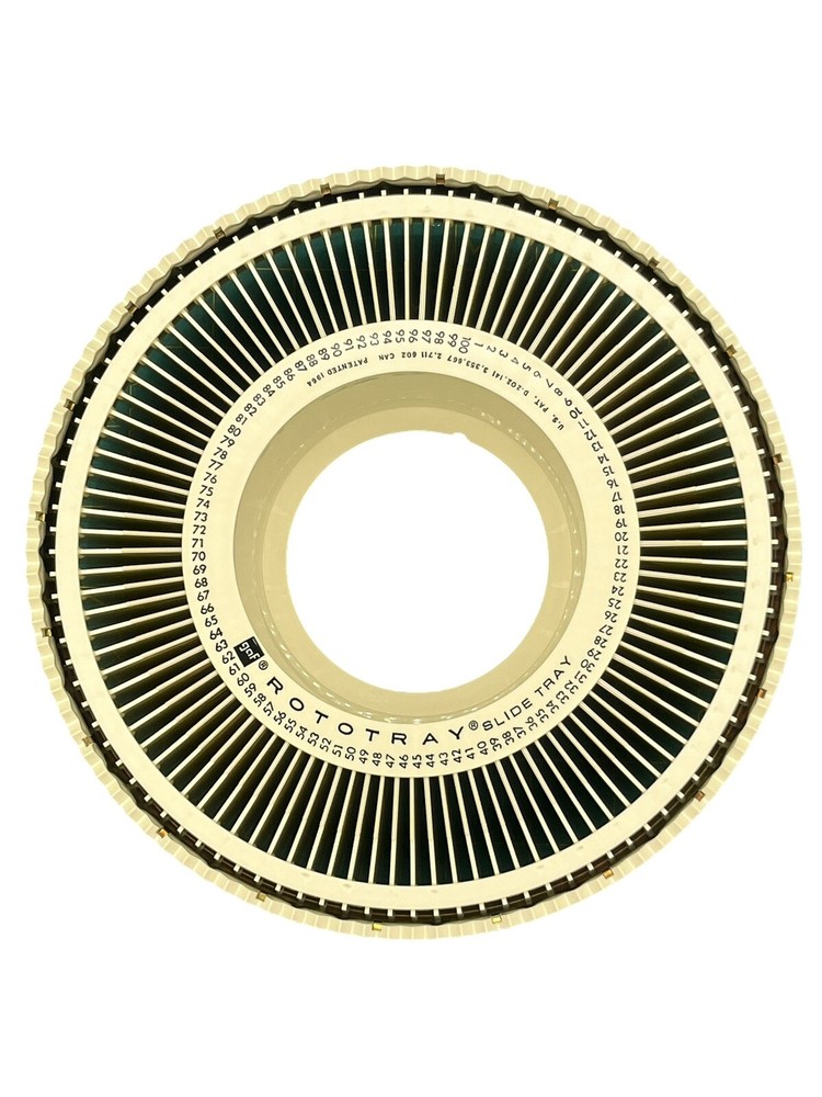 100 VINTAGE SLIDE TRAYS CAROUSEL