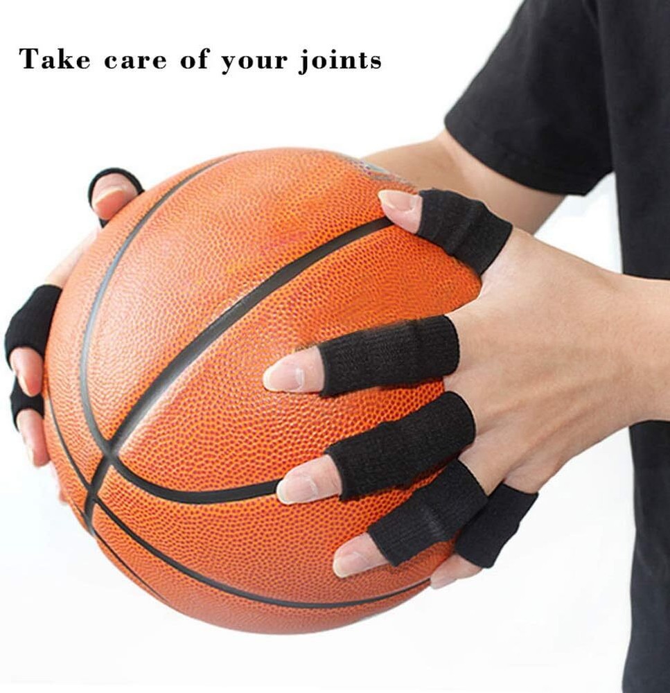 20×Finger Sleeves Splint Brace Compression Finger Support Pain Arthritis Trigger