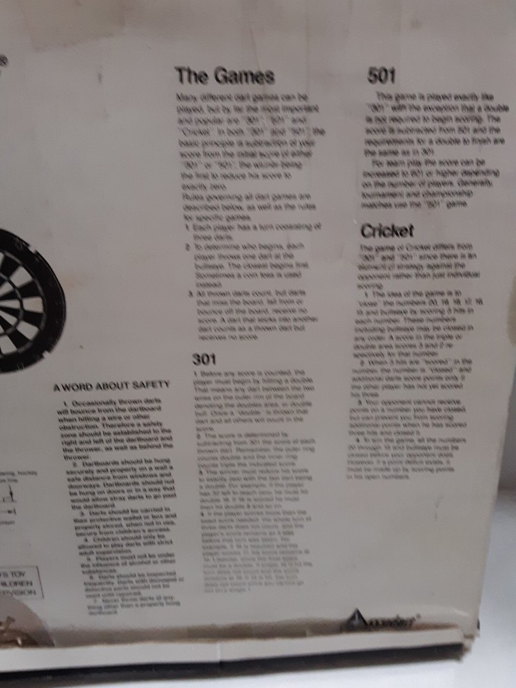 Vintage Soft Tip Dart Board with Darts, Never Use