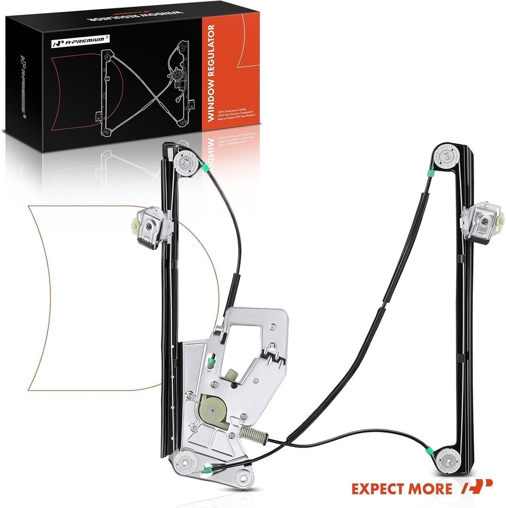 Front Left Driver Side Power Window Regulator with Motor Compatible with BMW E39