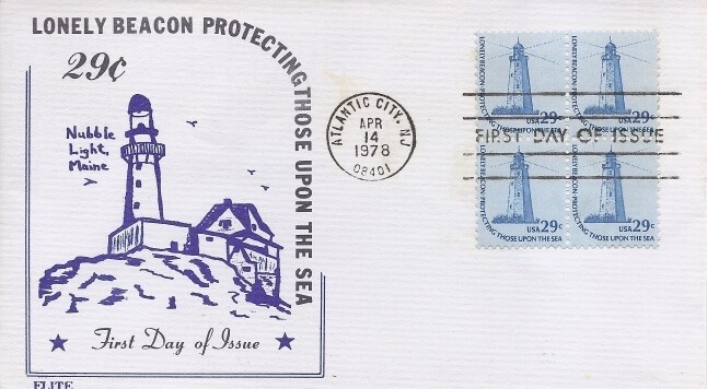 1605 29c SANDY HOOK LIGHTHOUSE - Elite cachet