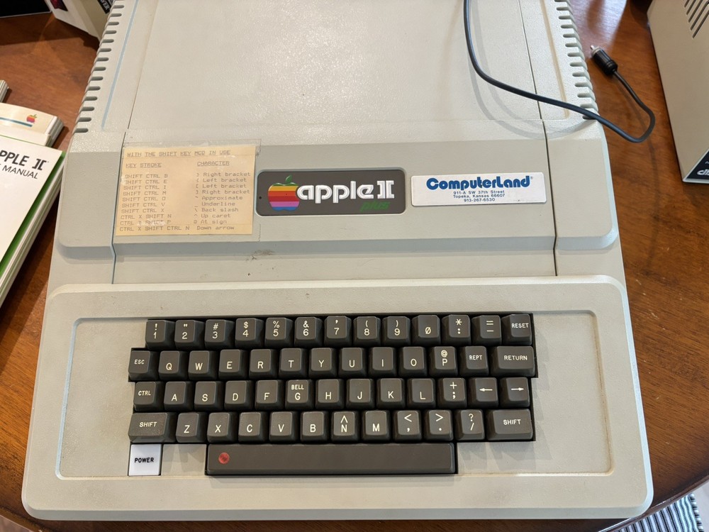 Apple II Plus W/ 2 Disk Drives Manuals Joysticks Original Packaging Powers On