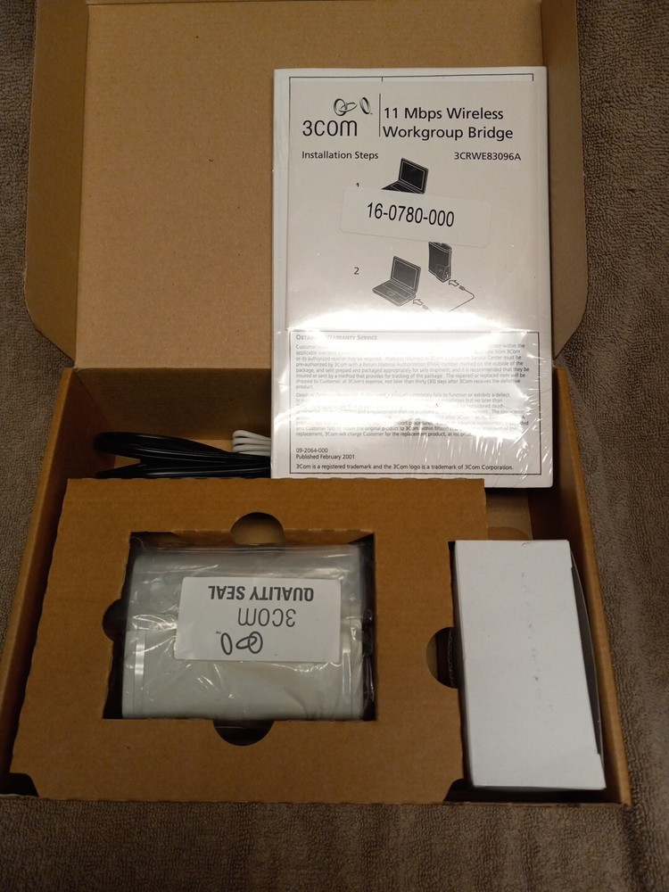 3com - 11 Mbps Wireless Workgroup Bridge - 3CRWE83096A NEW WL-308