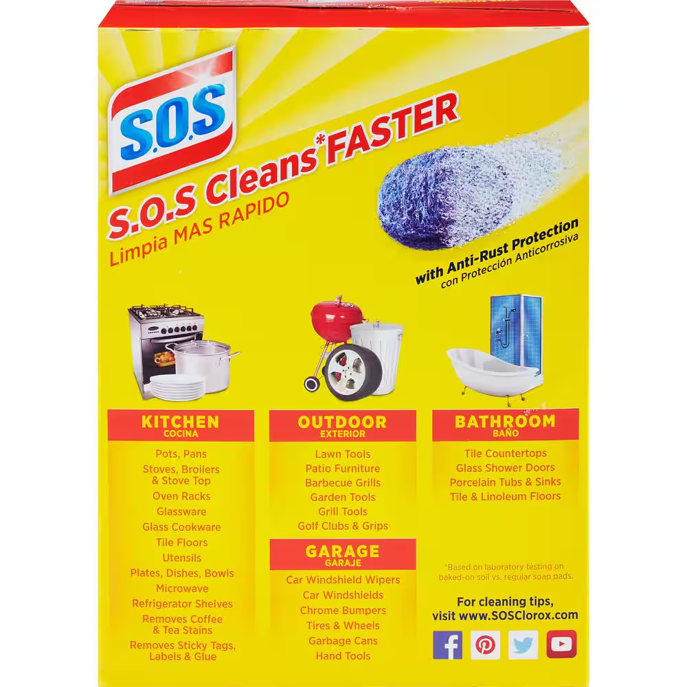 Steel Wool Soap Scouring Pads (18-Pack) (2-Boxes)