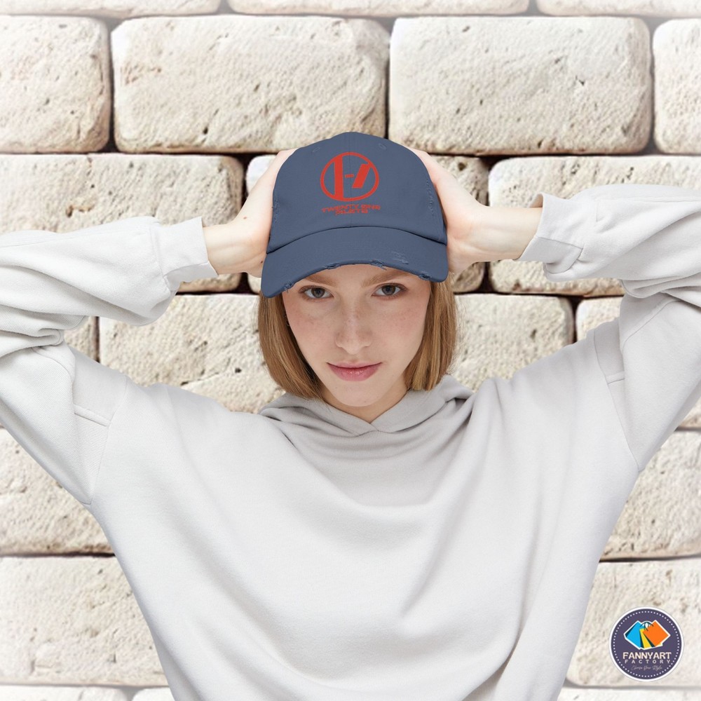 Twenty One Pilots Logo Unisex Distressed Cap