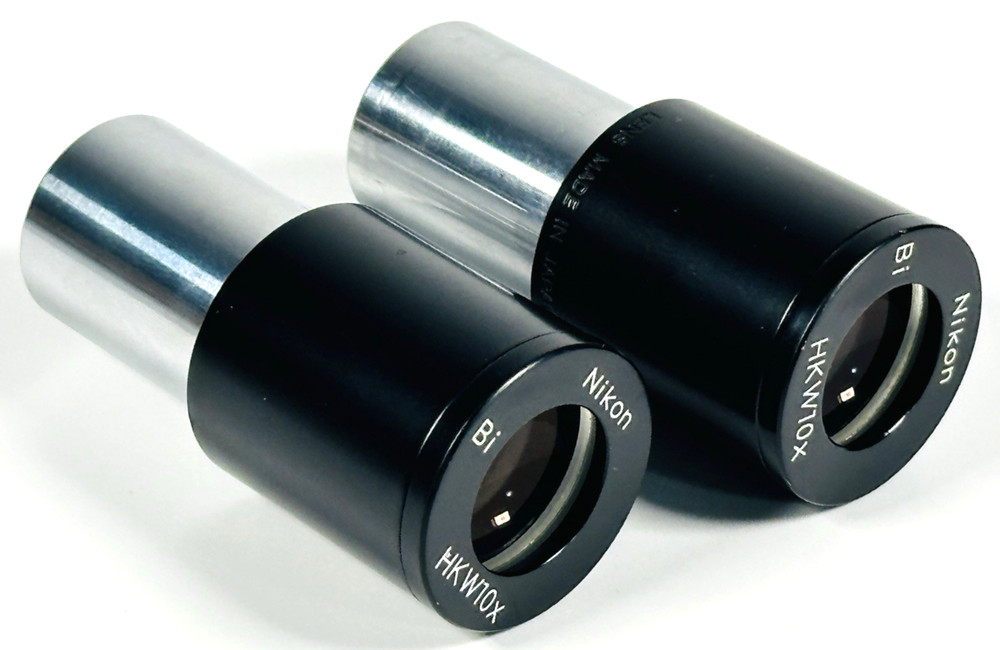 Nikon HKW 10x Bi Microscope Eyepieces with Pointer - Pair
