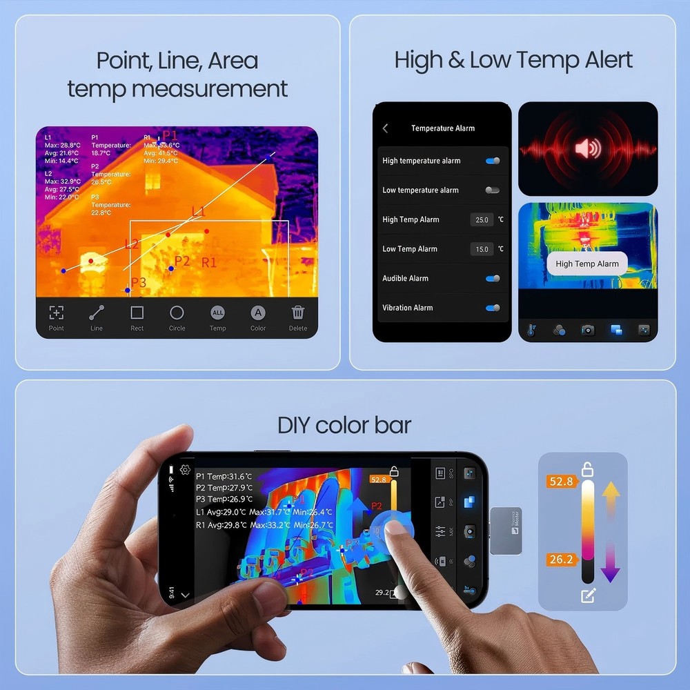 Thermal Master P2 Thermal Camera Android Mobile Thermal Imager World's Smallest