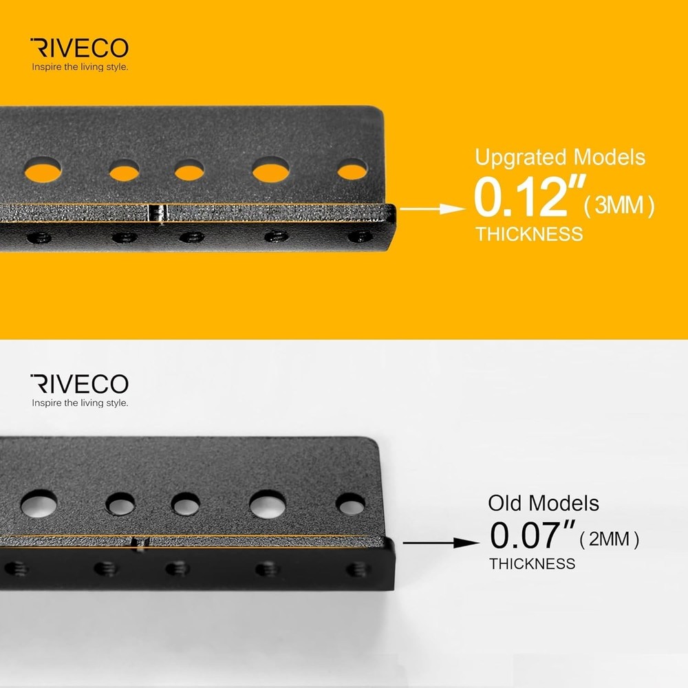 Versatile 2U Rack Mount Rails for Audio & Network Equipment - Screws Included