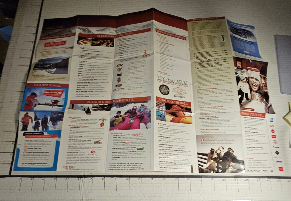 2006/07 COPPER MT SKI RESORT TRAIL MAP. EX CONDITION.