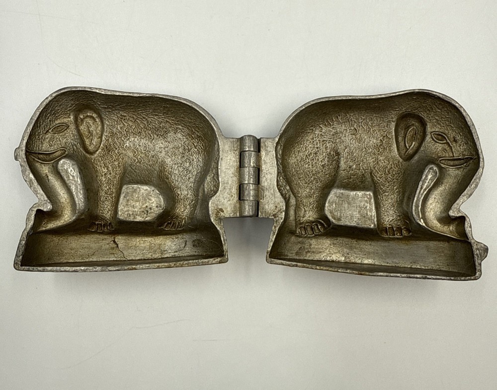 Pewter Ice Cream Mold Elephant C&M