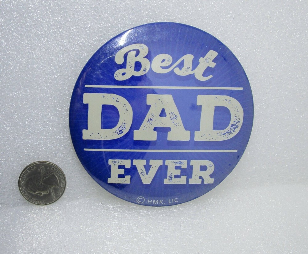 Hallmark Cards Best Dad Ever Button Pin