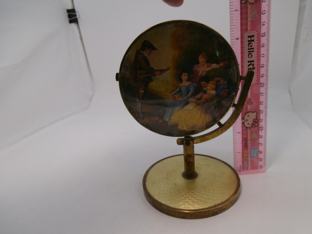Rare Table Top Antique Folding Mirror