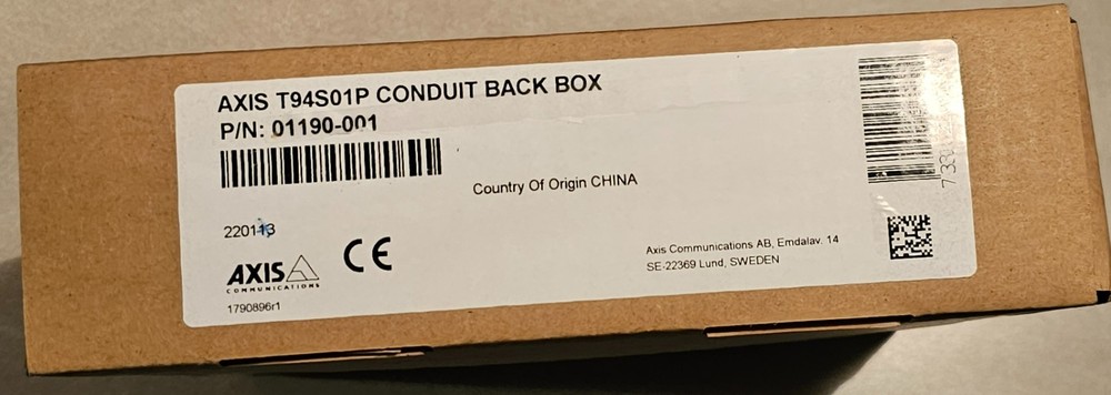 Axis T94S01P Conduit Back Box Security Network Outdoor Camera System Accessories