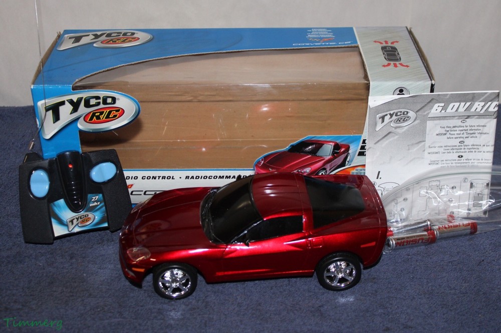 Tyco RC Radio Controlled 2003 Red Corvette #SS