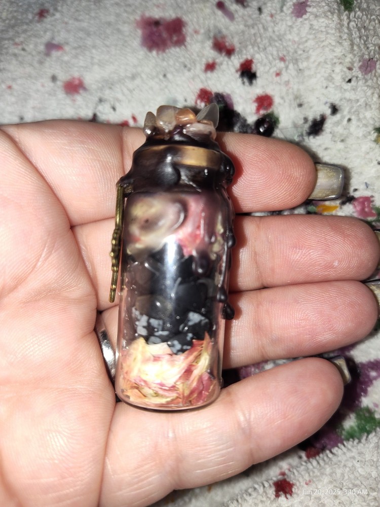 Witch's Spell Jar Made With The Intention To Heal Broken Relationships