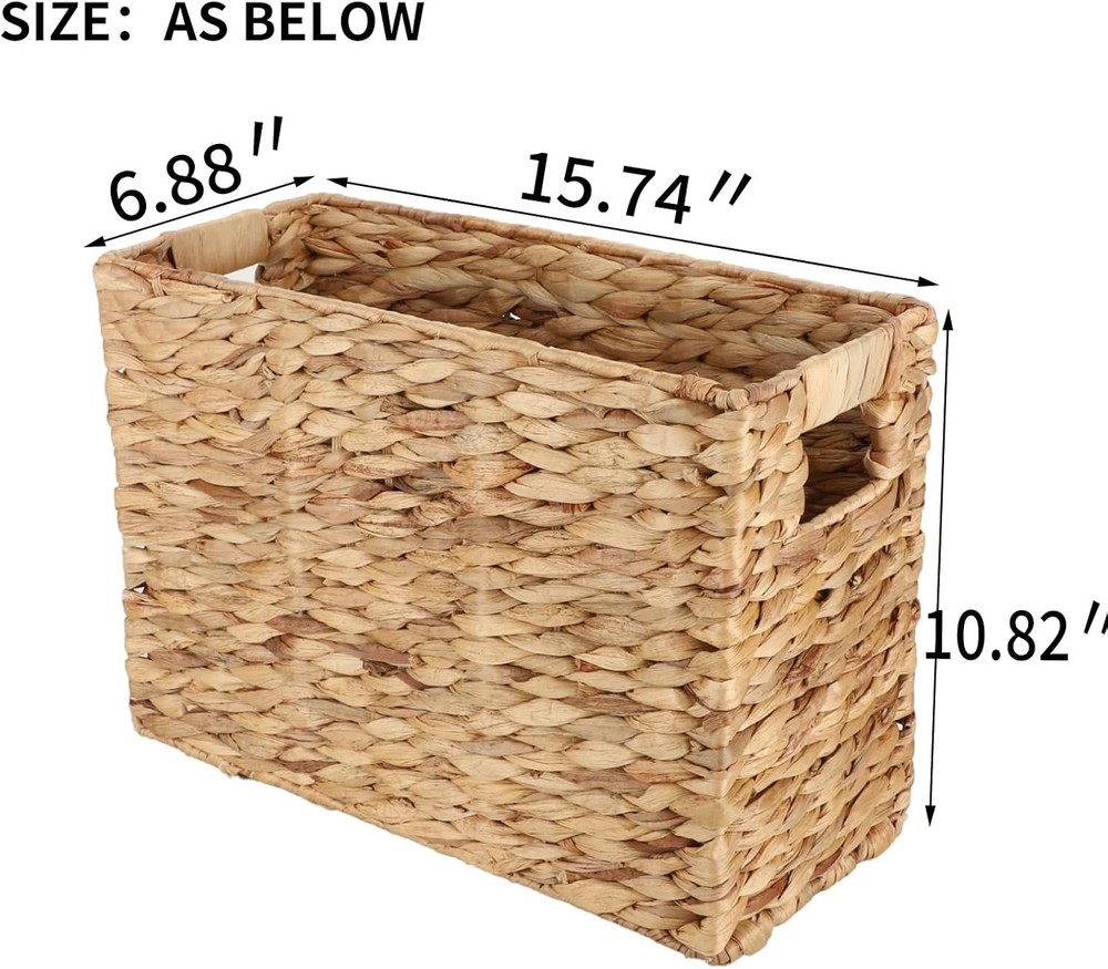 Storage basket with built-in handle, home storage, laundry