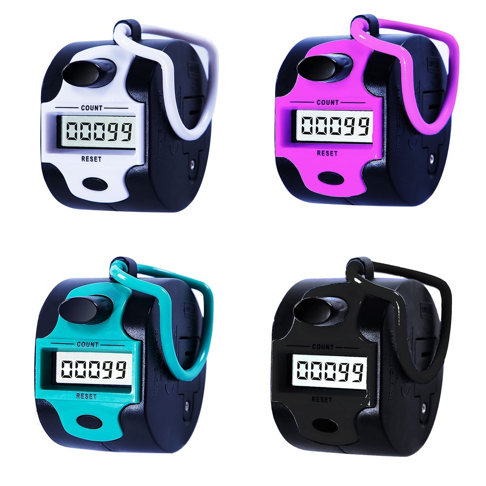 5Digit Manual Digital Clicker Counters for Row, Golf, Crochet & Knitting 4