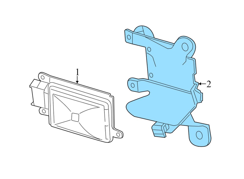 2010-2013 PORSCHE PANAMERA - Right LANE Change Assist Module Bracket