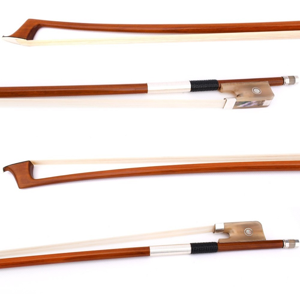 D.PECCATTE Copy Master Pernambuco Cello Bow 4/4 White OX Parisan eye Silver Fast