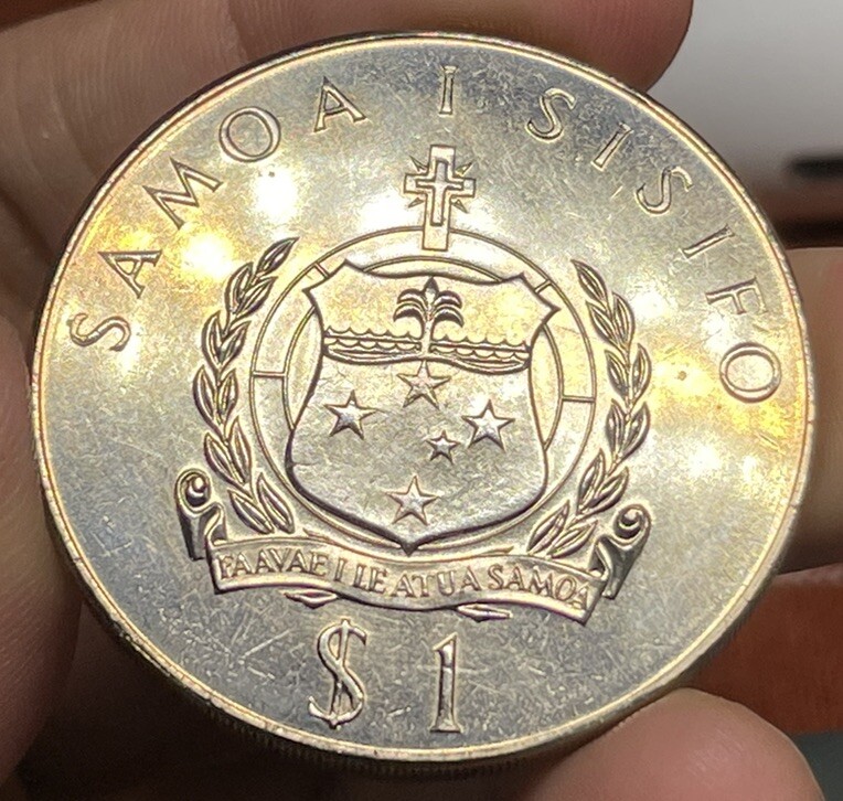 1976 Western Samoa One Dollar Coin Excellent Condition