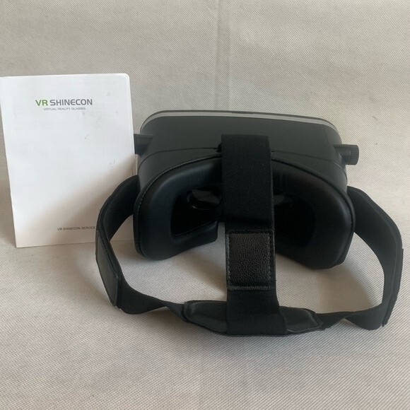 VR SHINECON Wireless Virtual Reality Headset Android Compatible Adjustable Black