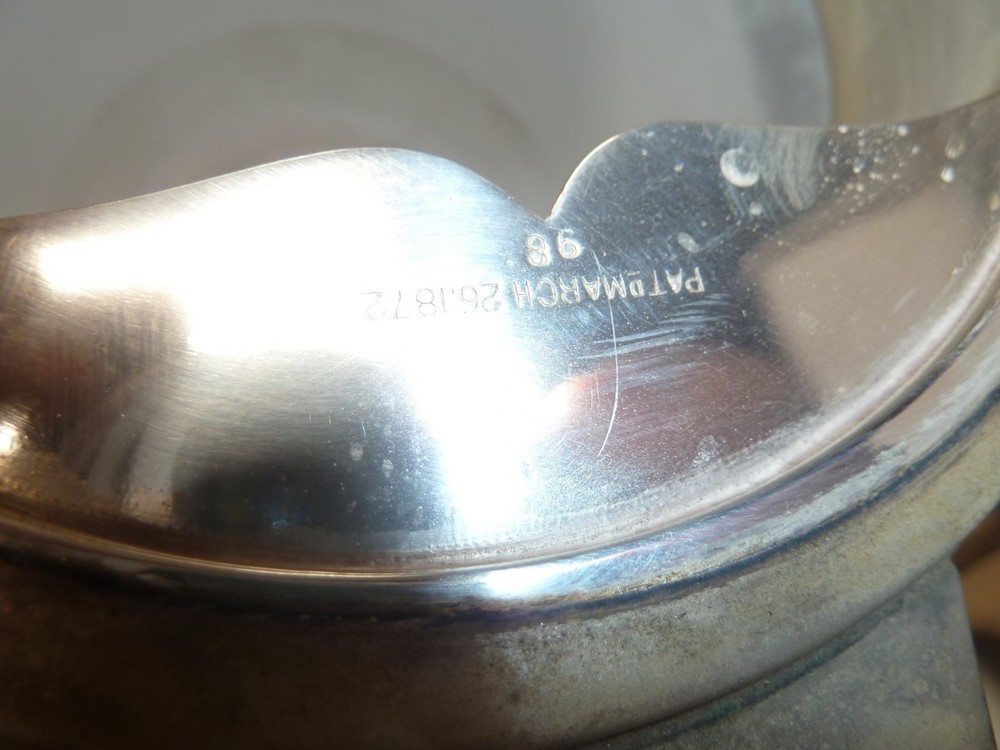 ANTIQUE ROGERS SMITH CO. QUADRUPLE PLATE SILVER TILTING WATER PITCHER