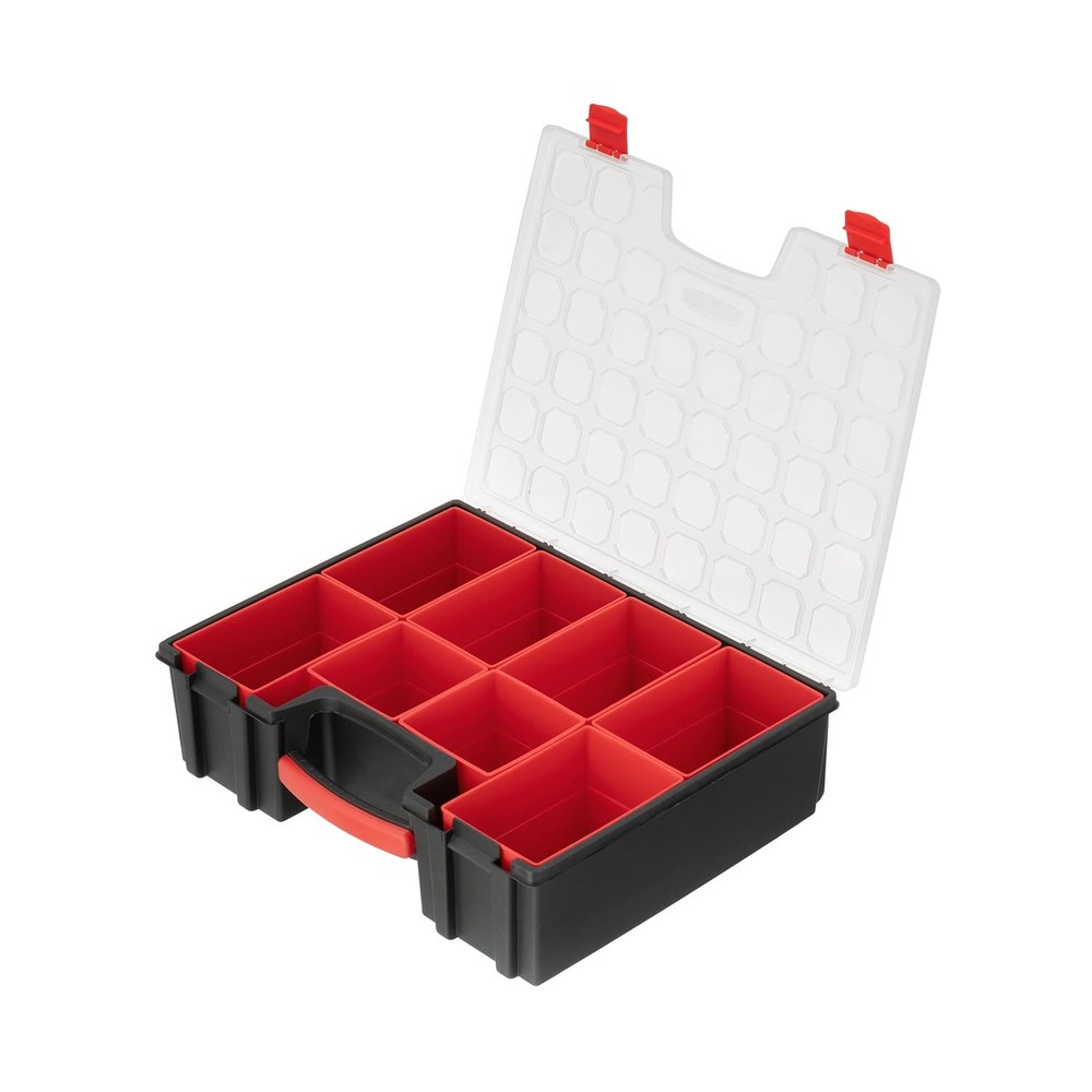 INTERTOOL Hardware Organizer with 8 Deep Removable Bins - Small Parts Storage...