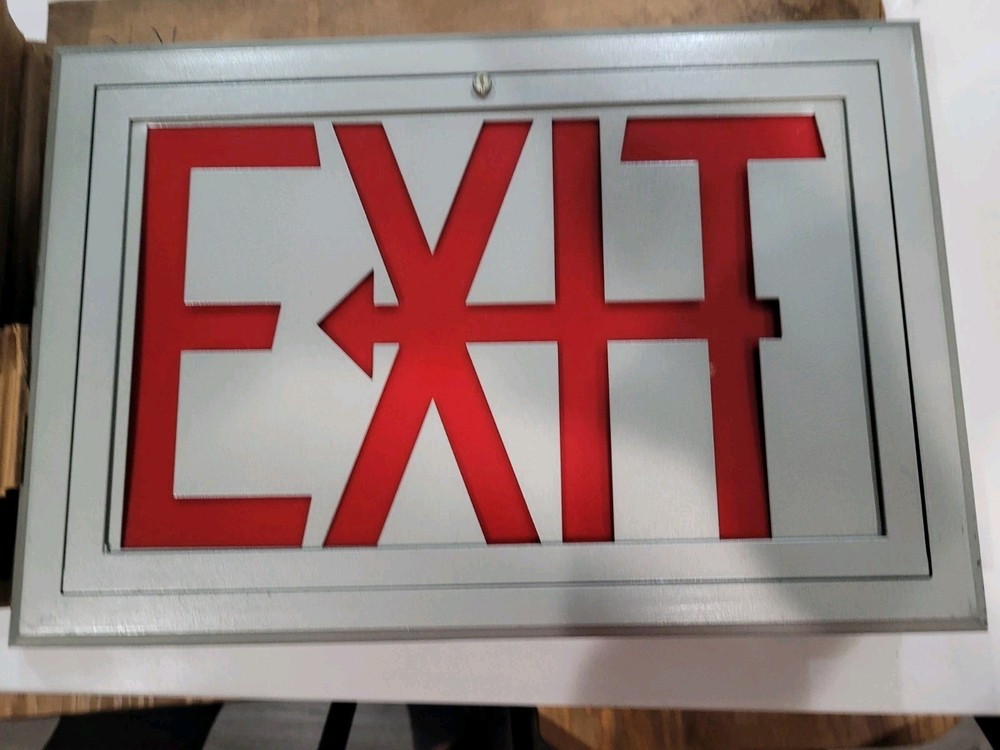 NOS 2 Vintage Exit Signs