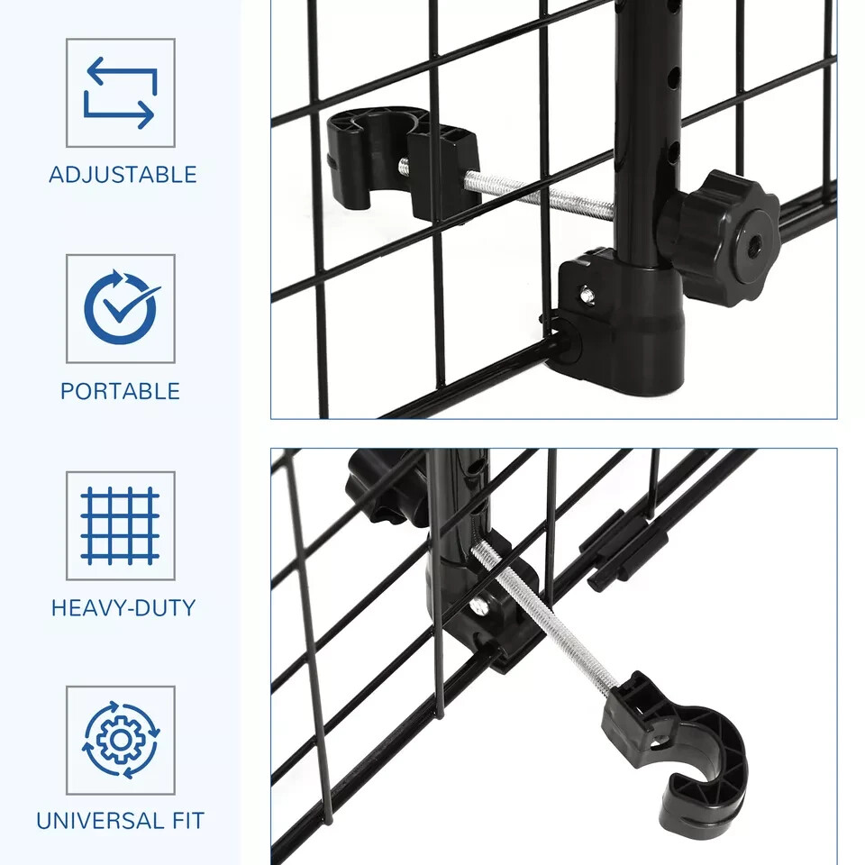 For FORD EDGE - Heavy Duty Headrest Dog Pet Guard Mesh Adjustable